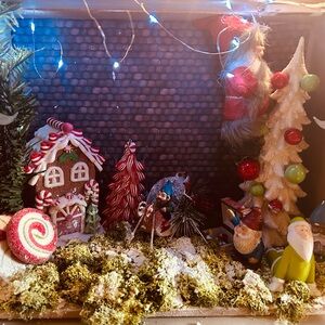 Christmas party with Santa and elves .